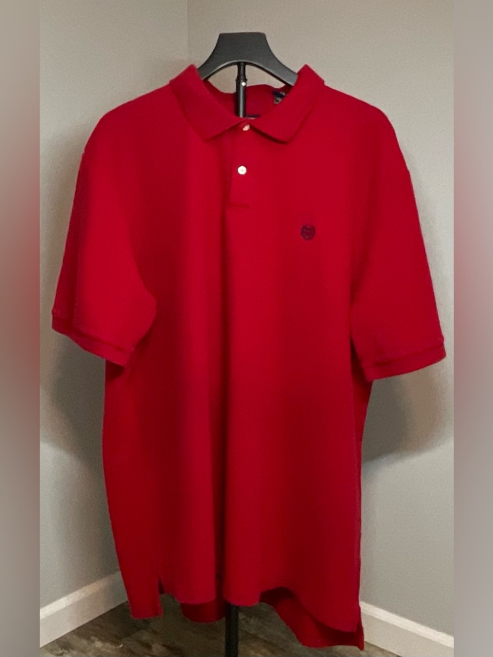 Chaps - Red Polo Shirt with Small Chest Emblem